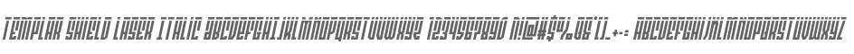 Templar Shield Laser Italic