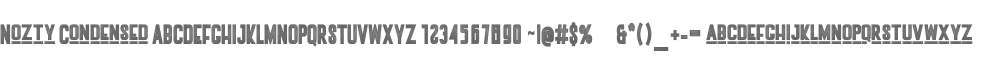 Nozty Condensed