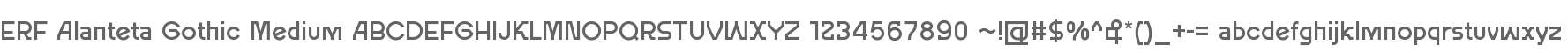 ERF Alanteta Gothic Medium