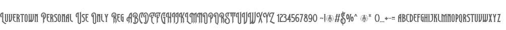 Luvertown Personal Use Only