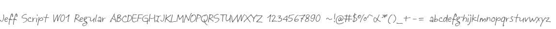 Jeff Script W01 Regular