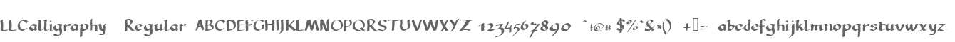LLCalligraphy  Regular