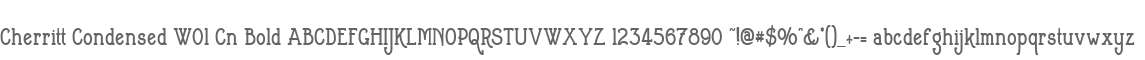 Cherritt Condensed W01 Cn Bold
