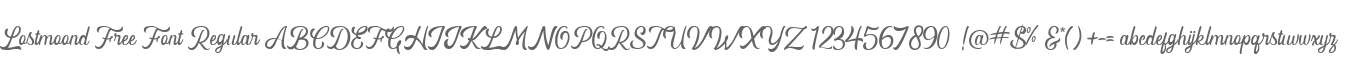 Lostmoond Free Font Regular