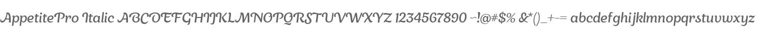 AppetitePro Italic