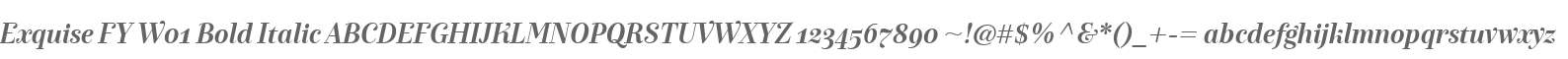 Exquise FY W01 Bold Italic