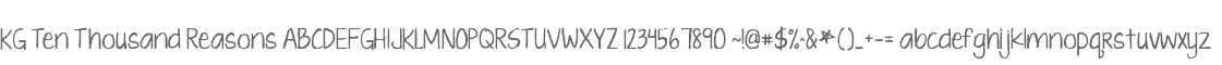 KG Ten Thousand Reasons