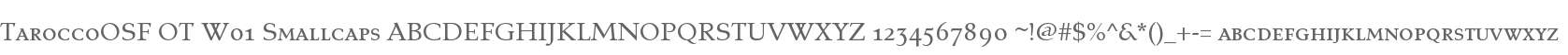 TaroccoOSF OT W01 Smallcaps