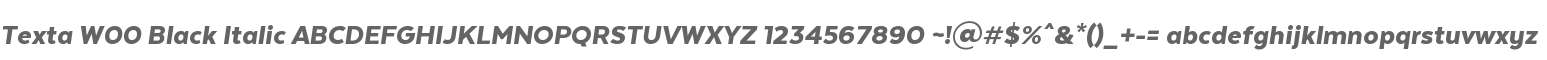 Texta W00 Black Italic