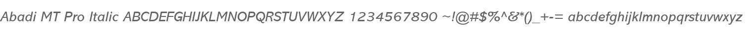 AbadiMTPro-Italic