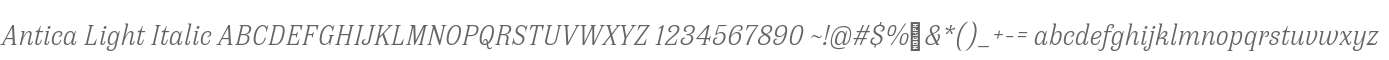 Antica Light Italic