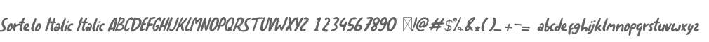Sortelo Italic Italic