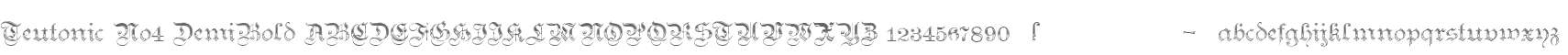 Teutonic No4 DemiBold