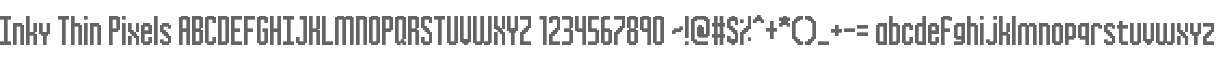 Inky Thin Pixels