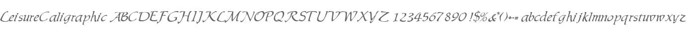 LeisureCaligraphic