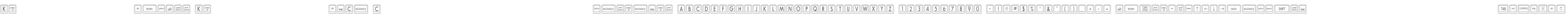 Keyboard KeysCn Condensed