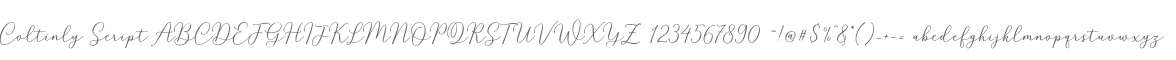 Coltinly Script
