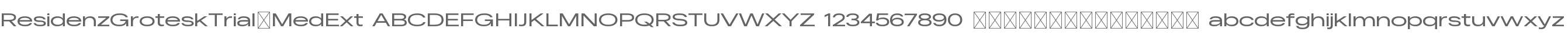 Residenz Grotesk Trial Md Extd