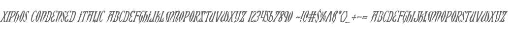Xiphos Condensed Italic