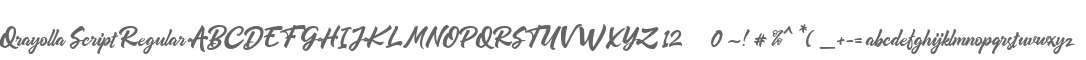 Qrayolla Script Regular