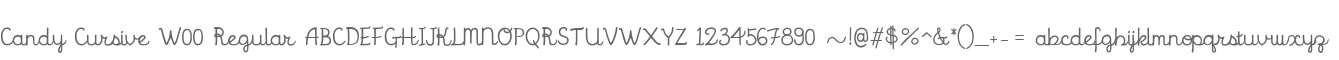 Candy Cursive W00 Regular