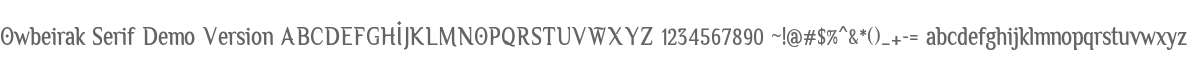 Owbeirak Serif Demo Version