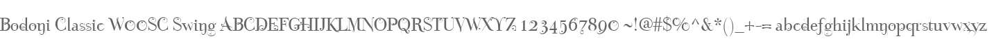 Bodoni Classic W00SC Swing
