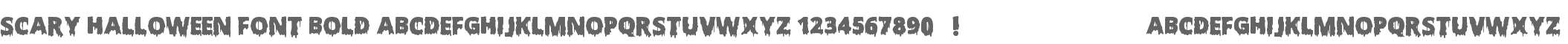 Scary Halloween Font Bold