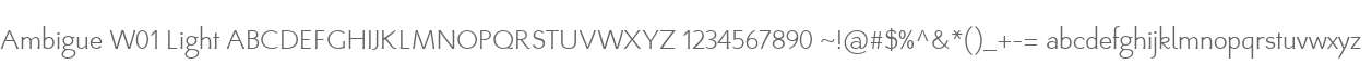 Ambigue W01 Light