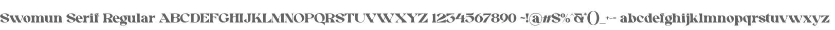 Swomun Serif