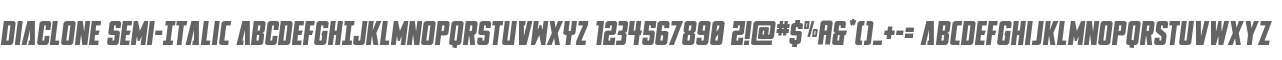 DiaClone Semi-Italic