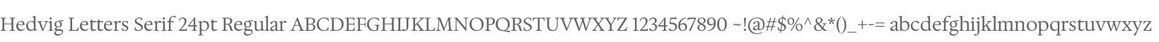 Hedvig Letters Serif 24pt