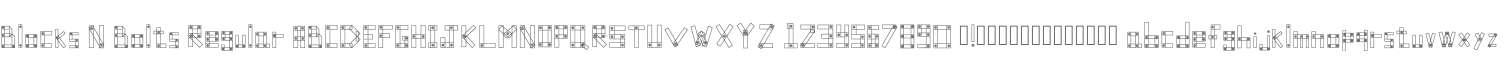 Blocks N Bolts Regular