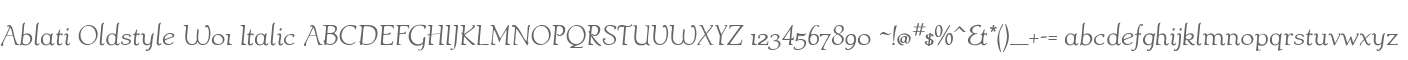 Ablati Oldstyle W01 Italic
