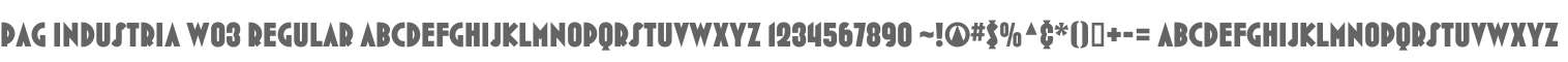 PAG Industria W03 Regular
