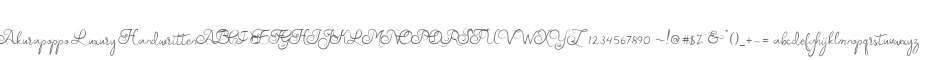 Akurapoppo Luxury Handwritten