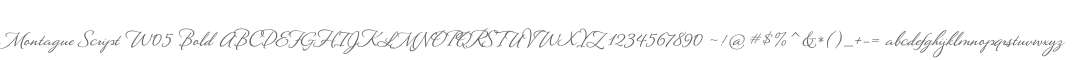 Montague Script W05 Bold