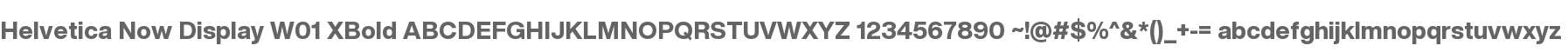 HelveticaNowDisplayW01-XBd