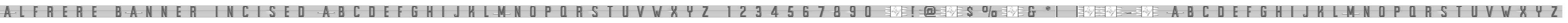 Alfrere Banner Incised