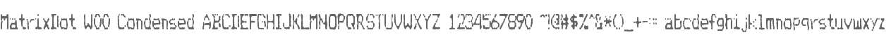 MatrixDot W00 Condensed