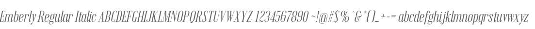 Emberly Regular Italic