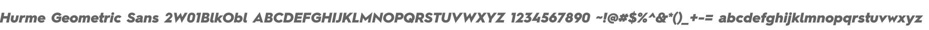 Hurme Geometric Sans 2W01BlkObl