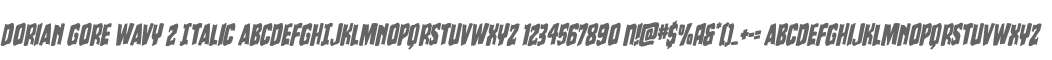 Dorian Gore Wavy 2 Italic