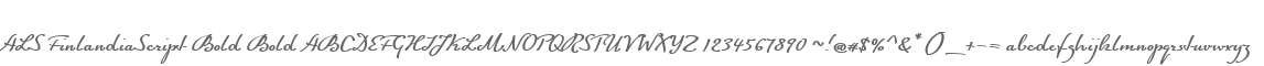 ALS FinlandiaScript Bold Bold