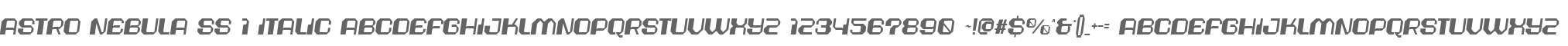 Astro Nebula SS 1 Italic