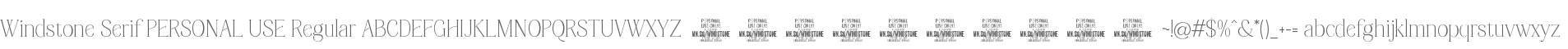 Windstone Serif PERSONAL USE