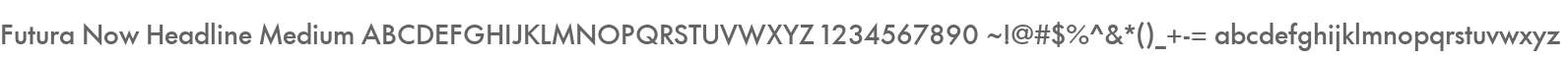 Futura Now Headline Medium
