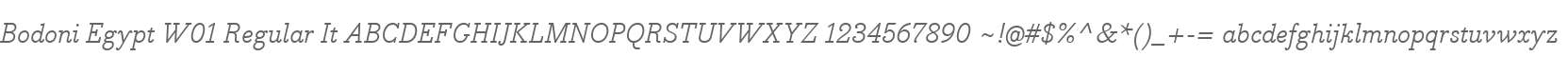 Bodoni Egypt W01 Regular It