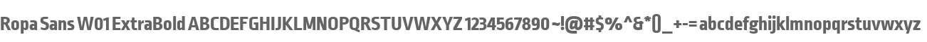 Ropa Sans W01 ExtraBold