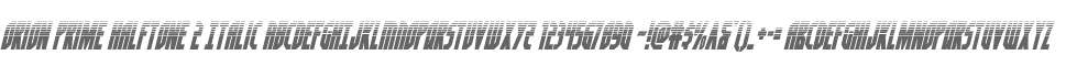 Orion Prime Halftone 2 Italic